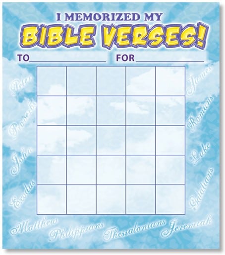 Bible Verses Chart