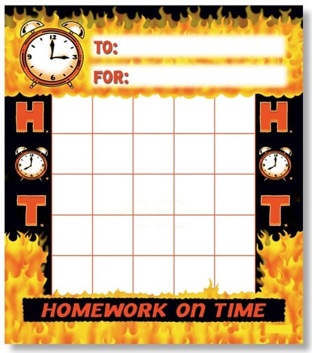 Homework Progress Chart