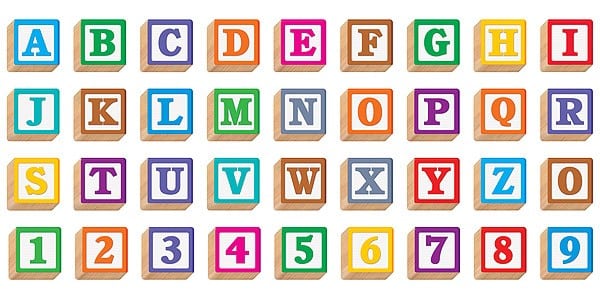 wooden blocks with letters
