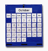 Calendar Pocket Chart